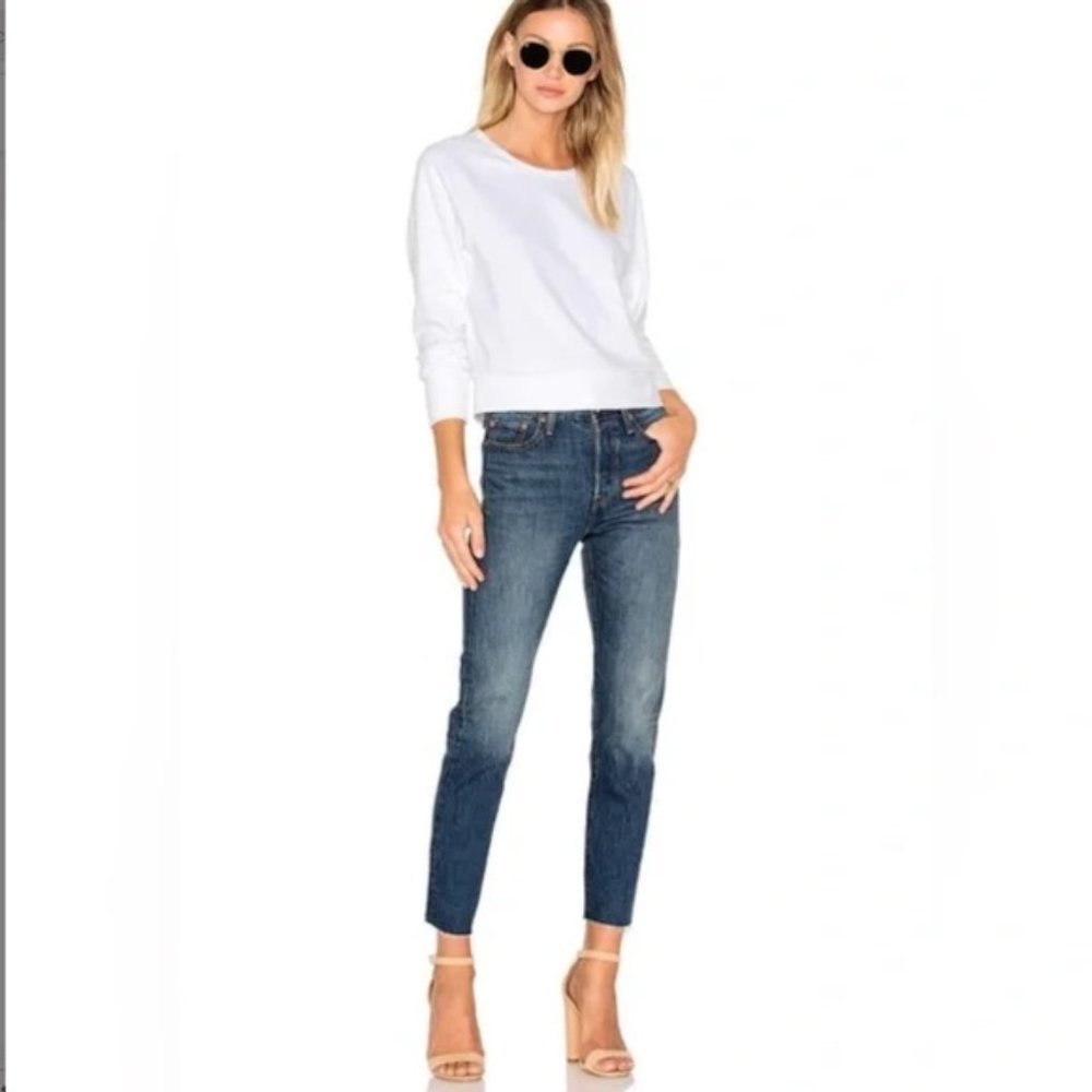 Levi’s Wedgie Skinny Raw Hem High Rise Jeans